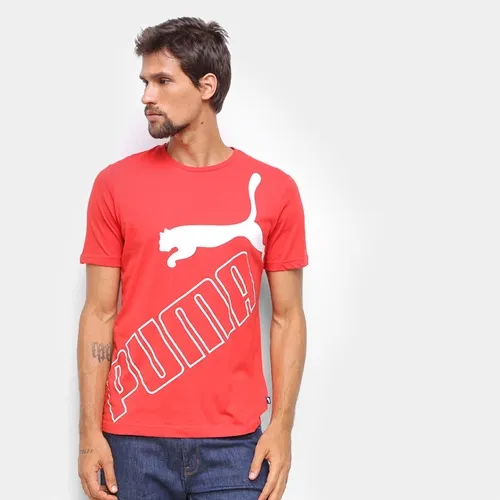 Camiseta Puma Big Logo Tee High Risk Red L