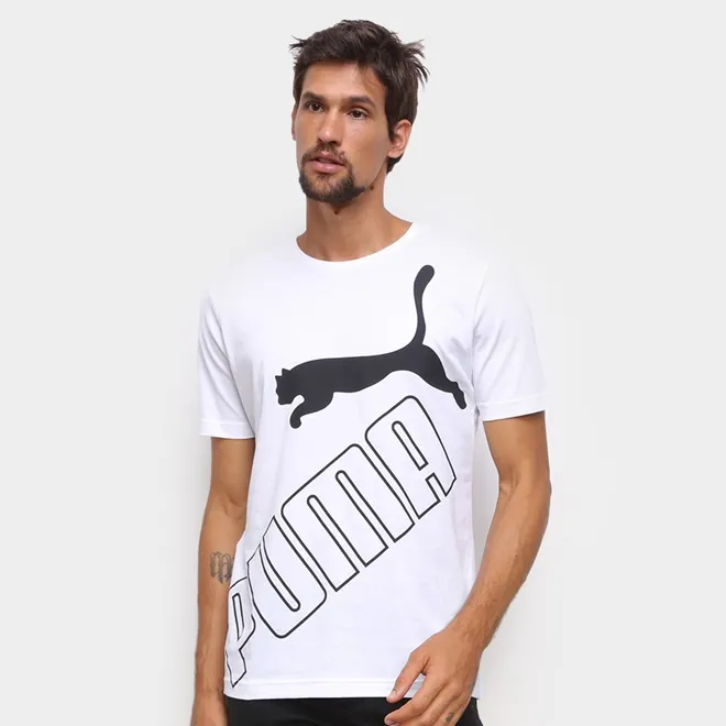 CAMISETA PUMA BIG LOGO TEE Puma White L - CAMISETA PUMA BIG LOGO