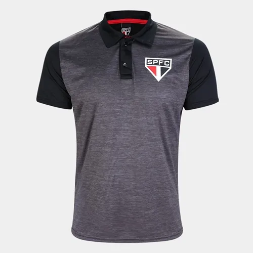 POLO MESCLA SPFC PRETO G
