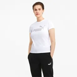 Camiseta Puma Essentials+ Metallic Logo Tee