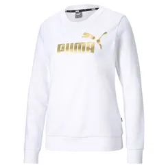 Blusa Ess+ Metallic Logo Crew Tr