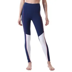 Calca Feminino Legging C/recortes Supple Marinho C/ Branco M