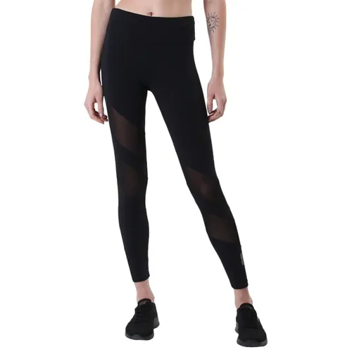 Calca Feminino Legging Detalhe Tule Supplex Compress Preto G