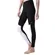 Calca Feminino Legging C/recortes Supplex Preto C/ Branco G1