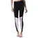 Calca Feminino Legging C/recortes Supplex Preto C/ Branco G1