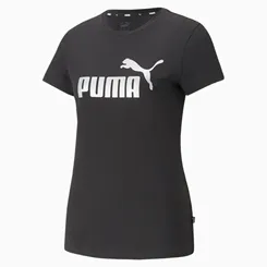 Camiseta Metallic Logo Tee Puma Blacksilver Metallic L