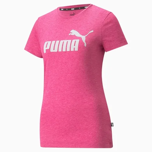 Camiseta Ess Logo Heather Tee Festival Fuchsia