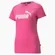 Camiseta Ess Logo Heather Tee Festival Fuchsia