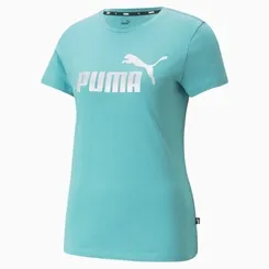 Camiseta Ess+ Metallic Logo Tee